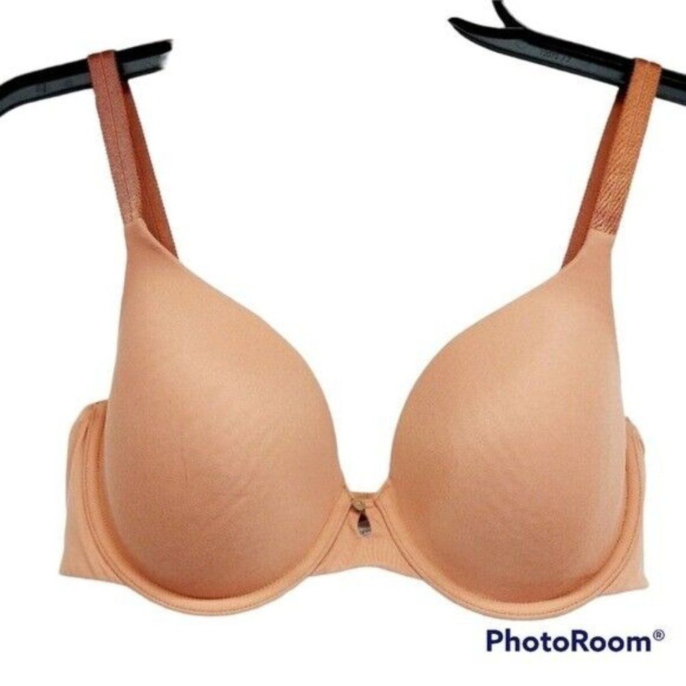 * Auden 34D t-shirt bra padded underwire terracotta